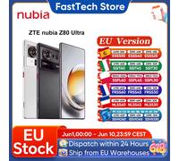 Version Globale ZTE Nubia Z80 Ultra 5G Snapdragon 8 Elite Gen 5 7200 mAh Écran OLED 6,85'' 144 Hz Charge Rapide 90W 64MP+50MP IA 16+512GB White