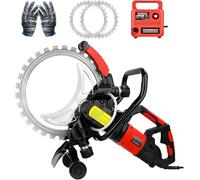 Version Haute Gamme 12000W Scie Toroïdale Professionnelle - scies circulaires électriques rainureuse, 2 Lames Diamantées 16 Pouces, Brushless Antipoussière, Profondeur 29cm, Pour Béton/Pierre, Chant