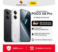 POCO X8 Pro - Smartphone 6,59 " Dimensity 8500-Ultra, batterie 6500 mAh, capteur Sony IMX882 50MP avec OIS Black