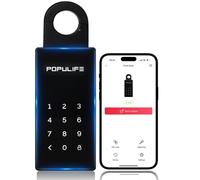【Version Mise à Jour】Populife Smart Boite a Clef, Boite a Clefs Securisee Exterieur Sans Fil, Boite à Clé Électronique Bluetooth et Types de Codes Multiples, IP66 Étanche