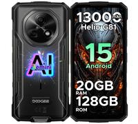 Version mondiale DOOGEE Fire 5 Pro téléphone robuste 13000mAh grande batterie Helio G81 Octa Core 20GB + 128GB 6.6 "90Hz écran Android 15 4 Go 128 Go Vert