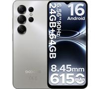 Version mondiale DOOGEE Note56 X Smartphone Android 16 24GB RAM (3GB + 21GB) 64GB ROM 6.56 ''écran 6150mAh batterie téléphone portable 3 Go 64 Go Or