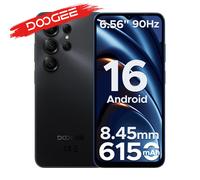 Version mondiale DOOGEE Note56 X Smartphone Android 16 6,56" Batterie 6150 mAh 24 Go RAM (3+21) 64 Go ROM Téléphone mobile 3 Go 64 Go Noir