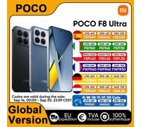 Version mondiale du smartphone POCO F8 Ultra Snapdragon ® 8 Elite Gen 5 Écran AMOLED 6,9' avec protection des yeux 6500mAh 100W HyperCharge NFC noir