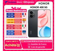 Version mondiale HONOR 400 5G Smartphone Qualcomm Snapdragon 7 Gen 3 200MP caméra principale AI Ultra-clair 5300 mAh batterie Desert Gold
