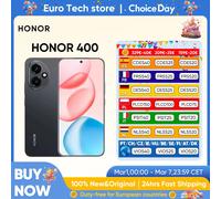 Version mondiale HONOR 400 Smartphone 5G Snapdragon 7 Gen 3 200MP AI caméra 6.55 'AMOLED affichage 5300mAh 66W superCharge Meteor Silver