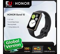 Version mondiale Honor Band 10 bande intelligente conception de bord incurvé santé du matin 1.57 "écran AMOLED 5ATM résistance à l'eau Bluetooth5.3 Noir