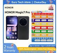 Version mondiale HONOR Magic7 Pro 5G Smartphone Snapdragon 8 Elite 6.8 ''120Hz LTPO affichage 100W Charge 5270mAh IP68 BT5.4 OTG 12GB 512GB Blue