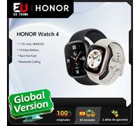 Version mondiale HONOR Watch 4 montre intelligente 5ATM moniteur d'oxygène dans le sang BT5.2 GPS Bluetooth 5.2 jusqu'à 14 jours de longue batterie Gold