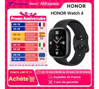 HONOR Watch 4 Doré ROM 4Go Montre Connectée 1,75 pouce AMOLED Fitness-Tracker SpO2 Surveillance de pression Appel Bluetooth