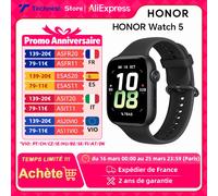 HONOR Montre connectée Watch 5 - Écran AMOLED 1,85'' - Bluetooth 5.2 - 480 mAh - Noir - GPS