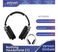 Version mondiale Nothing Headphone (1) Jusqu'à 80 heures de lecture sonore par KEF Connexion adaptative en temps réel ANC à double appareil Nothing Headphone 1 BLANC