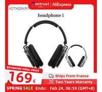 Version mondiale Nothing Headphone (1) Jusqu'à 80 heures de lecture sonore par KEF Connexion adaptative en temps réel ANC à double appareil Nothing Headphone 1 noir