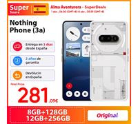 Version mondiale Nothing Phone (3a) Qualcomm Snapdragon 7s Gen 3 Écran AMOLED 6,77 pouces 120 Hz double 50 MP White