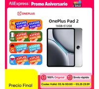 Version mondiale OnePlus Pad 2 Snapdragon 8 Gen 3 Chipset 3K 12.1 pouces affichage 9510mAh batterie 67W SUPERVOOC 13MP caméra arrière Nimbus Gray