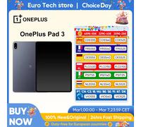 Version mondiale OnePlus Pad 3 13.2 pouces tablette 144Hz écran 12140mAh Snapdragon 8 batterie 13MP caméra arrière 8 haut-parleurs 80W Charge 12+256G-Blue