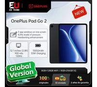 Version mondiale OnePlus Pad GO 2 8+128 Go WiFi, 8+256 5G, écran 12,1 pouces 2,8k, 10 050 mAh 33 W, OxygenOS 16, Wi-Fi 6, Bluetooth 5.4 Shadow Black