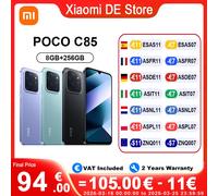 Version mondiale POCO C85 8GB 256GB Smartphone 50MP AI double caméra 33W charge rapide 6000mAh batterie HyperOS 2 Noir
