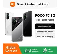 Version mondiale POCO F7 5G Smartphone Snapdragon ® Batterie 8s Gen 4 6500mAh 6,83" 1,5K AMOLED 50MP Caméra Smartphone Silver