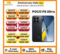 Smartphone Xiaomi POCO F8 Ultra 5G 12Go 256Go Noir Écran AMOLED 6,9"" Snapdragon® 8 Elite Gen 5 6500 mAh