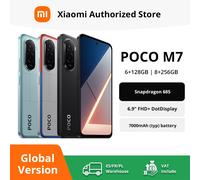 Version mondiale POCO M7 Snapdragon 685 Smartphone immersif 6.9 "144Hz FHD + affichage 7000mAh batterie NFC noir