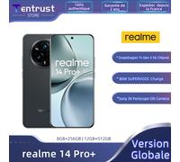 Version mondiale realme 14 Pro + 5G Smartphone 50MP caméra principale Snapdragon7s Gen 3 80W chargeur SUPERVOOC Blanc nacré