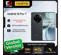 Version mondiale Realme 14 Pro 5g Smartphone 5g Processeur Dimensity 7300 Chipset Sony Imx882 Appareil photo avec OIS Écran 8Gb 256Gb Gray