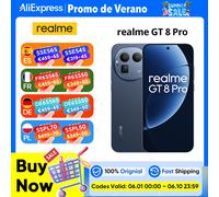 Version mondiale realme GT 8 Pro 5G Smartphone Snapdragon 8 Elite Gen 5 CPU 200MP téléobjectif Ultra clarté 7000mAh batterie 1 White