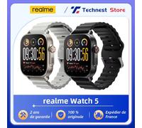 Montre connectée - realme Watch 5 - Argent - INTELLIGENTE - 1.97"" AMOLED, Appel Bluetooth, IP68, 108 modes sport, autonomie 16 jours