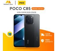 Version mondiale Smartphone POCO C85 Écran Dot Drop 6,9 pouces Double caméra arrière 50 Mpx Grande batterie 6000 mAh Charge rapide 33 W Xiaomi HyperOS 2 Puissant processeur octa-core Téléphone Purple