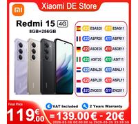 Smartphone - XIAOMI - Redmi 15 4G - 8 Go RAM - 256 Go - Écran 6,9 pouces - IP64