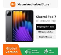 Version mondiale Xiaomi Pad 7 Snapdragon 7 + Gen 3 tablette CPU octa-core 8850mAh 13MP caméra 11.2 "3.2K écran 144Hz Blue