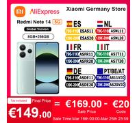 Xiaomi Redmi Note 14 5G 16,9 cm (6.67") Double SIM hybride USB Type-C 8 Go 256 Go 5110 mAh Lavande, Violet