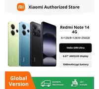 Version mondiale Xiaomi Redmi Note 14 MediaTek Helio G99-Ultra 108MP AI caméra 5500mAh 6.67 "120Hz écran AMOLED Blue 8GB 256GB