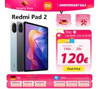 Version mondiale Xiaomi Redmi Pad 2 tablette 11 "écran 2.5K batterie 9000mAh 18W Charge rapide Xiaomi HyperOS 2 vert