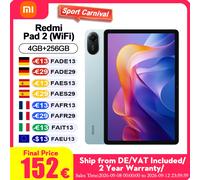 Version mondiale Xiaomi Redmi Pad 2 Wifi 11" Écran 2.5K ultra-clair avec processeur Mediatek Helio G100-Ultra Batterie de grande capacité 9000 mAh Redmi Pad 2 Wifi