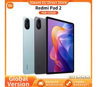 Version mondiale Xiaomi Redmi Pad 2 WIFI 11' Xiaomi HyperOS 90Hz Advanced Helio G100-Ultra 2TB de stockage extensible Batterie 9000mAh Green