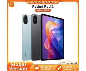 Version mondiale Xiaomi Redmi Pad 2 WIFI 11' Xiaomi HyperOS 90Hz Advanced Helio G100-Ultra 2TB de stockage extensible Batterie 9000mAh Gray