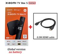 Version mondiale Xiaomi TV Box S 2e génération 4K Ultra HD 2G 8G WiFi BT5.2 Google TV Cast Netflix Smart TV Box lecteur multimédia - Type Box S 2 n HDMI