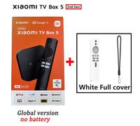 Version mondiale Xiaomi TV Box S 2e génération 4K Ultra HD 2G 8G WiFi BT5.2 Google TV Cast Netflix Smart TV Box lecteur multimédia - Type Box n White Cover