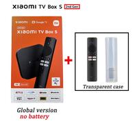 Version mondiale Xiaomi TV Box S 2e génération 4K Ultra HD 2G 8G WiFi BT5.2 Google TV Cast Netflix Smart TV Box lecteur multimédia - Type Box n Transparent