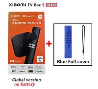 Version mondiale Xiaomi TV Box S 2e génération 4K Ultra HD 2G 8G WiFi BT5.2 Google TV Cast Netflix Smart TV Box lecteur multimédia - Type Box n Blue Cover