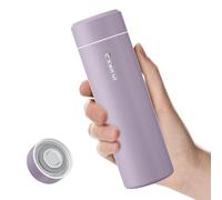 【Version OPTIMISÉE】Exllena Mini Gourde Isotherme 350ml- Petite Bouteille Isotherme Sans BPA & Anti-Fuite Parfaite pour Sac à Main, Idéale pour Voyage et Bureau(Violet)