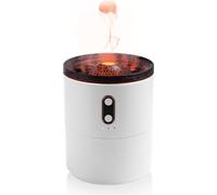 (version plug-in) Humidificateur à pulvérisation, Purify Air Crack Flame Aroma Humidificateur haute fréquence 450 ml pour chambre à coucher