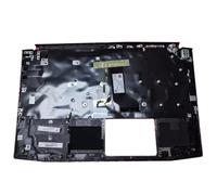 (Version sergé) Repose-Poignets et Clavier pour Ordinateur Portable pour Acer pour Nitro 5 AN515-52 AN515-52-53H0/52BX/56Y5 AN515-52-738F, Anglais US, Noir, Neuf avec Couvercle de charnière Rouge