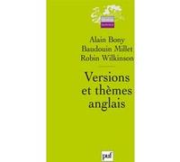 Versions et thèmes anglais