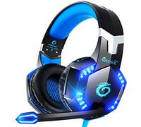 VersionTECH. G2000 Casque de Jeu pour Manette PS5 PS4 Xbox One, Micro avec réduction du Bruit ambiophonique, écouteurs Supra-Auriculaires avec lumières LED pour Mac, Ordinateur Portable, Xbox Series