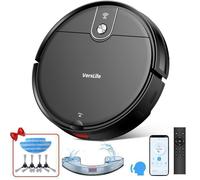 VersLife L6 - Aspirateur Robot Laveur 2 en 1, 3000Pa/120Min- 5Modes - WiFi/App&Vocal, Charge-auto, Poils d’Animaux et Tapis