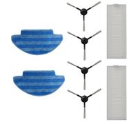 VersLife Pièces de rechange pour aspirateur robot L6, 4 brosses latérales, 2 filtres HEPA, 2 chiffons de serpillère
