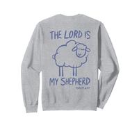 Verso de la Bible chrétienne « The Lord is My Shepherd Sheep » au Dos Sweatshirt